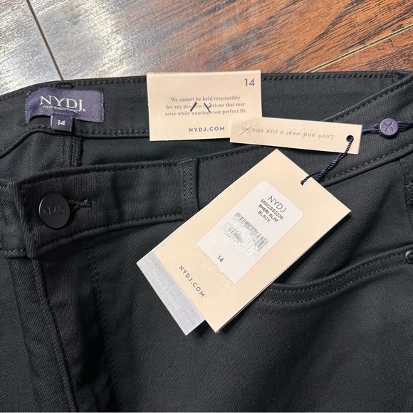 NYDJ Black Sheri Slim Stretch Fit Denim Jeans - Picture 5 of 5